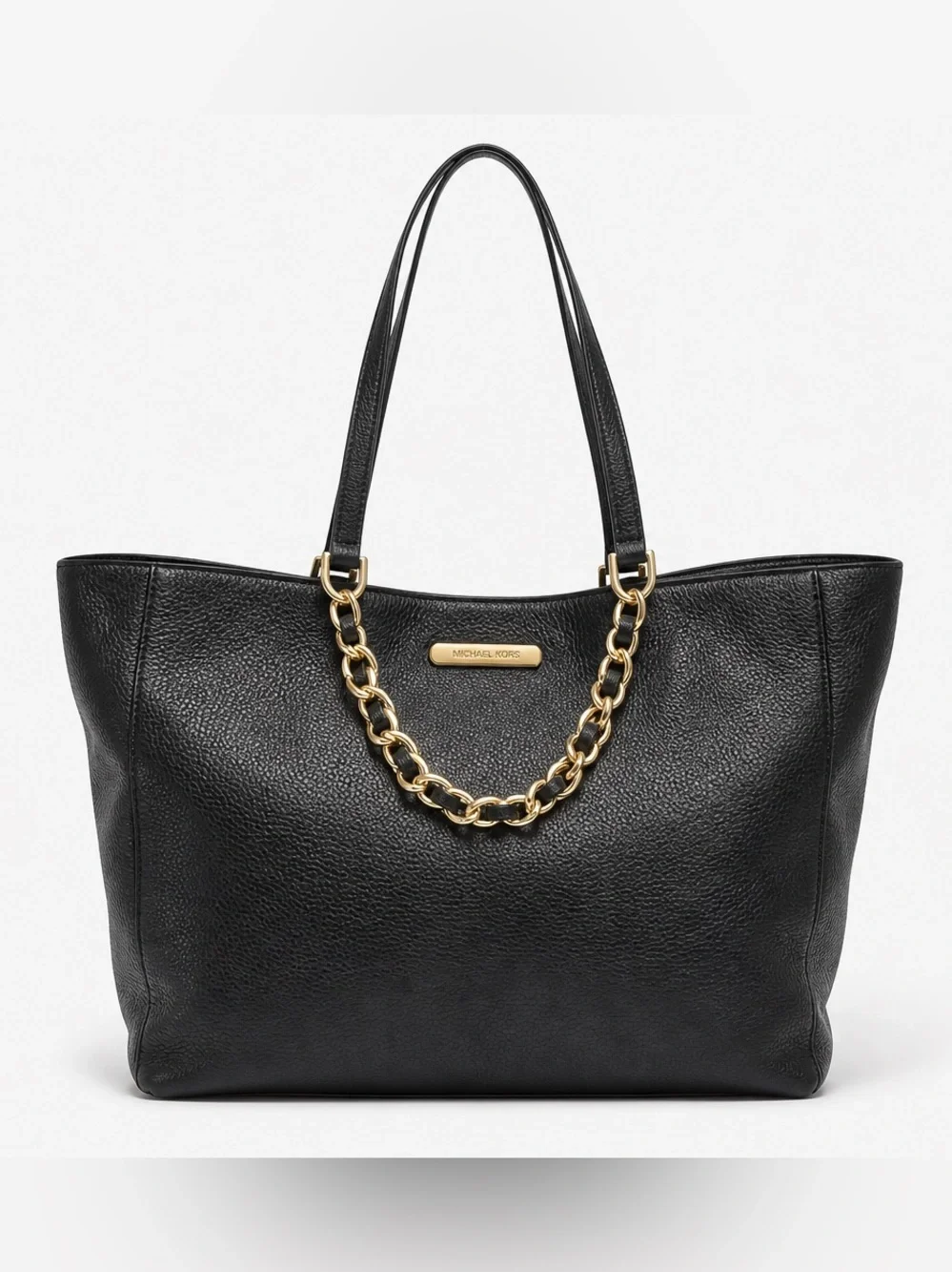 Michael Kors Harper Large East West Tote Black Leather Shoulder Bag  | PRELOVED!